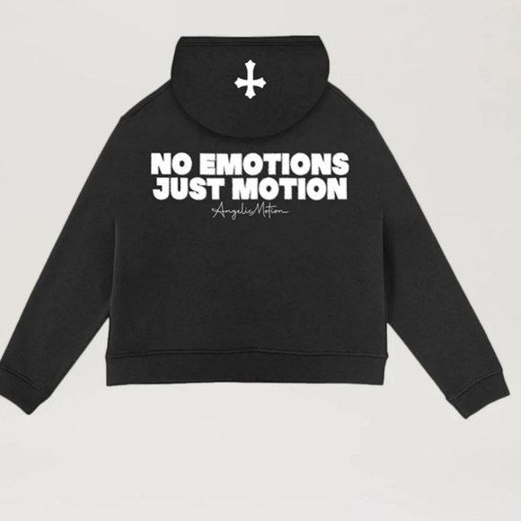 Angelic Motion Black Onyx Zipup Hoodie Mens Size M - Picture 2 of 8